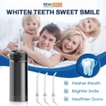 1-Family Smiling with KEVU Smile Water Flosser – Healthier Gums, Brighter Teeth (1)